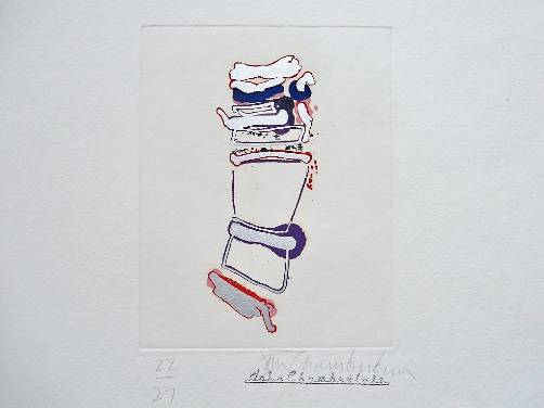 John Chamberlain print `Little More How` from `Outer Signs of Inner Grace` Suite 1986, American